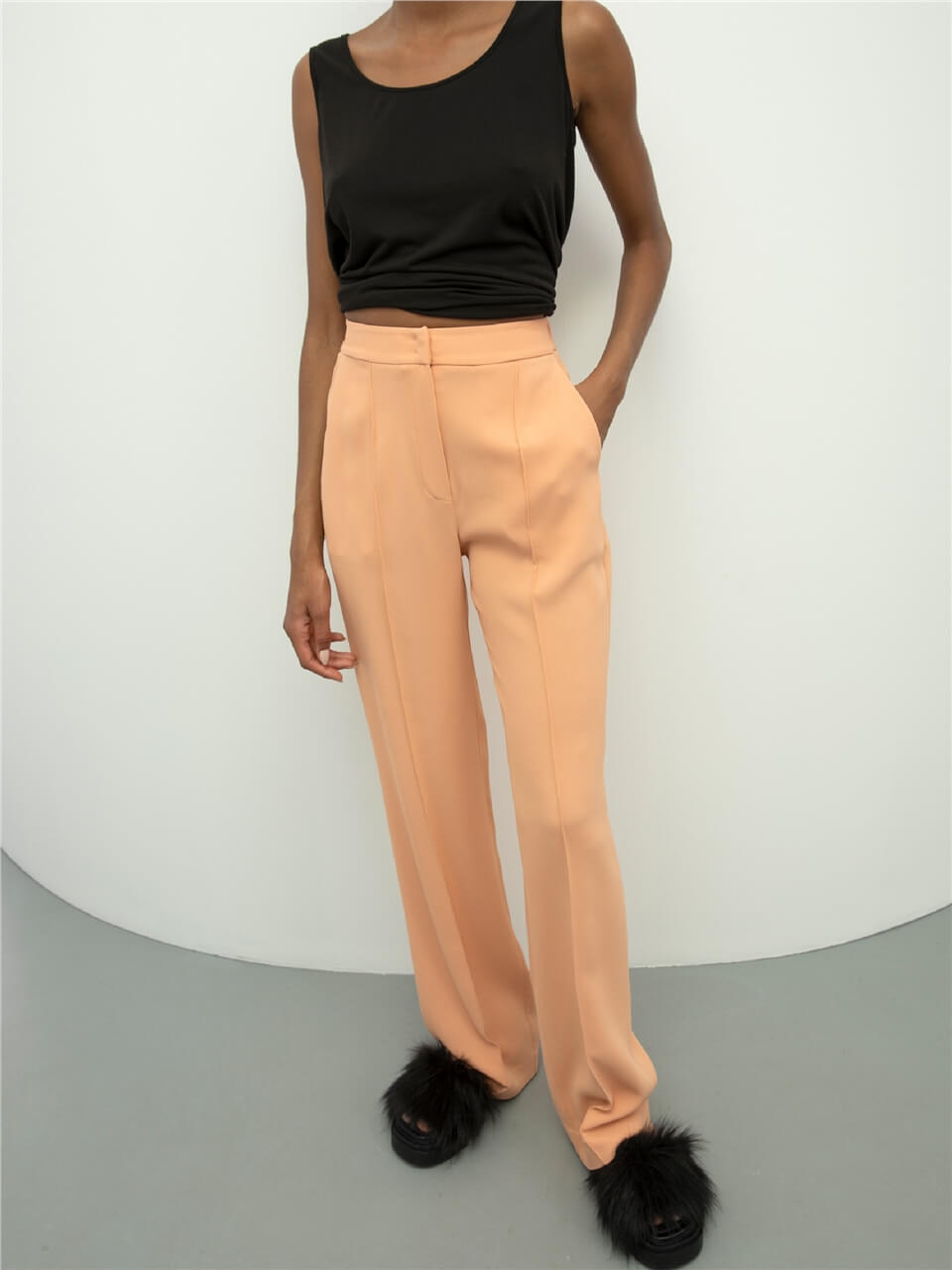 Peach Color Trousers