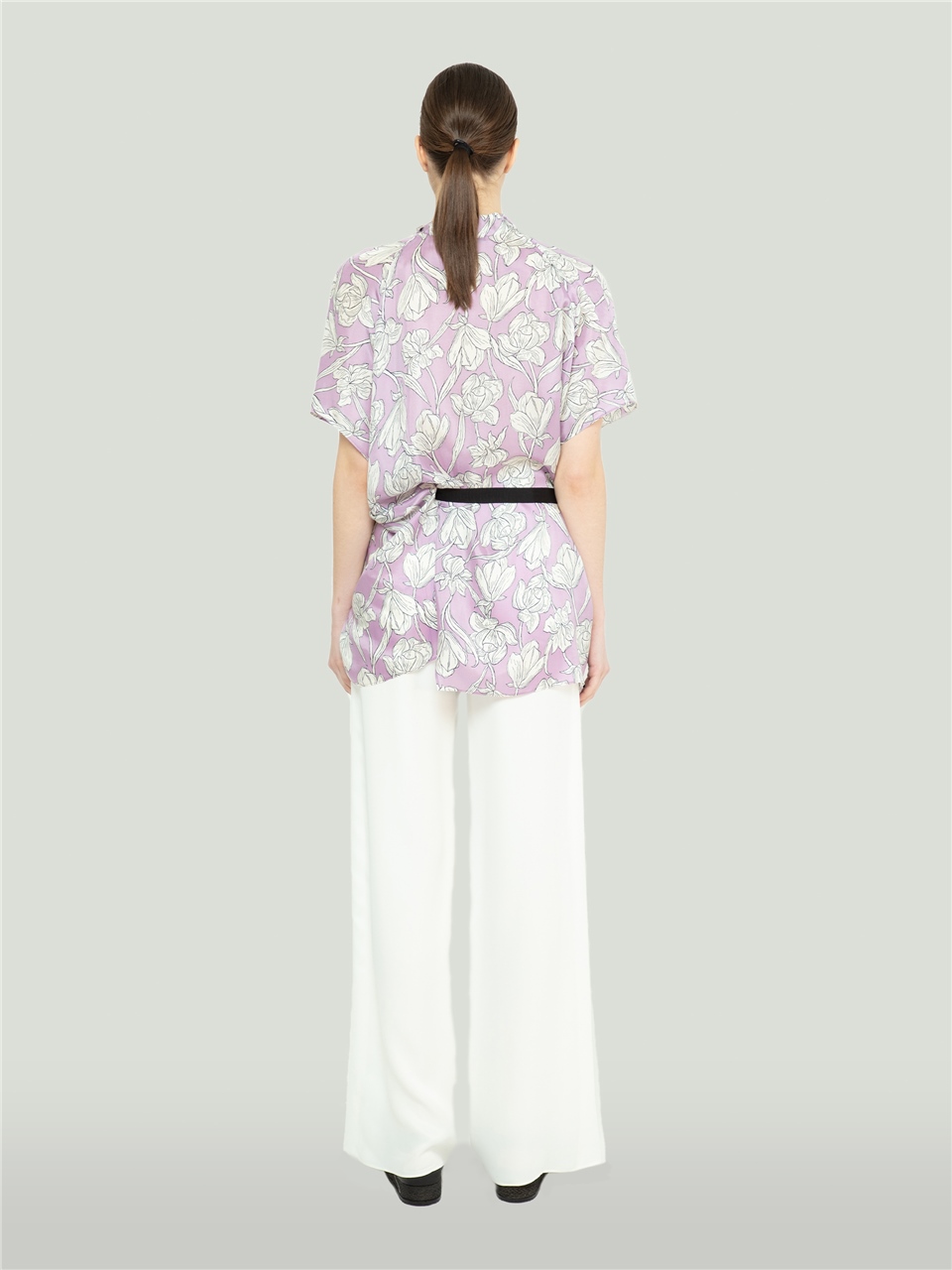 QS2244050-Patterned Lilac Blouse-BAQA