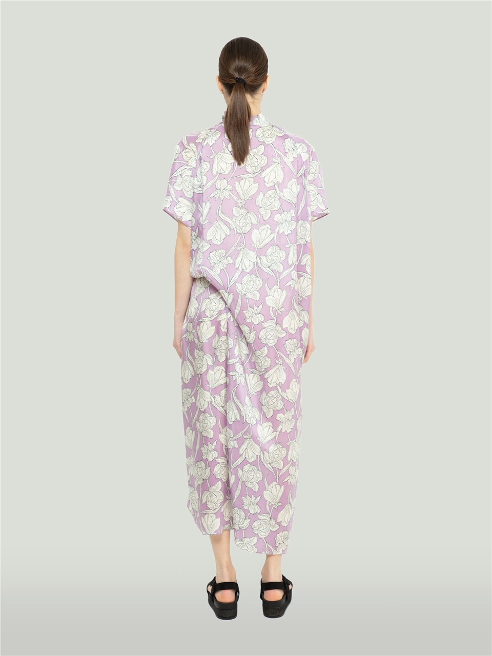 QS2245072-Patterned Lilac Dress-BAQA