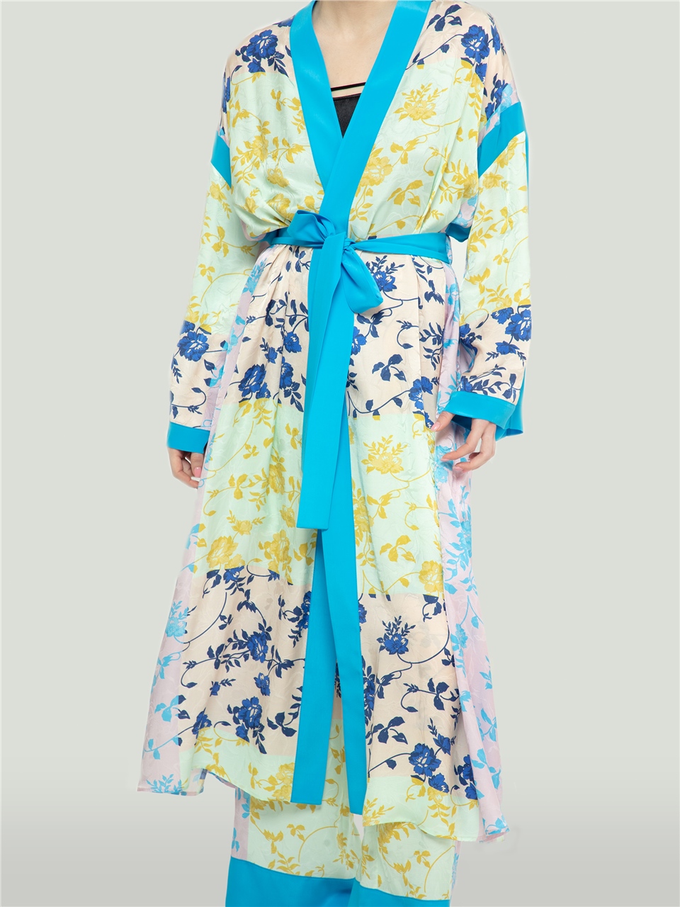 QS2247009-Çiçek Desenli Kimono-BAQA